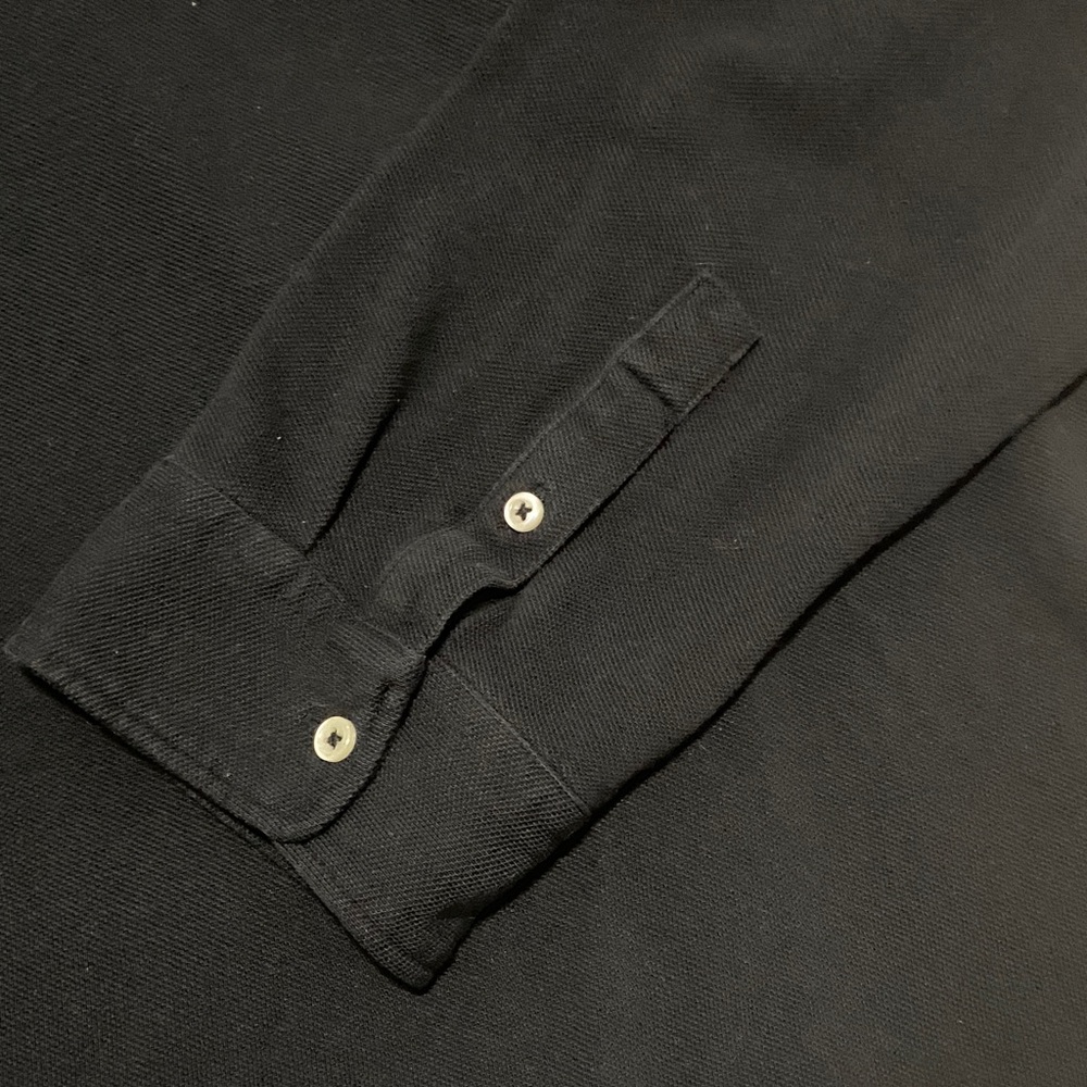 Polo by Ralph Lauren Black Long-Sleeve Polo with Red Logo - Picture 4 of 9